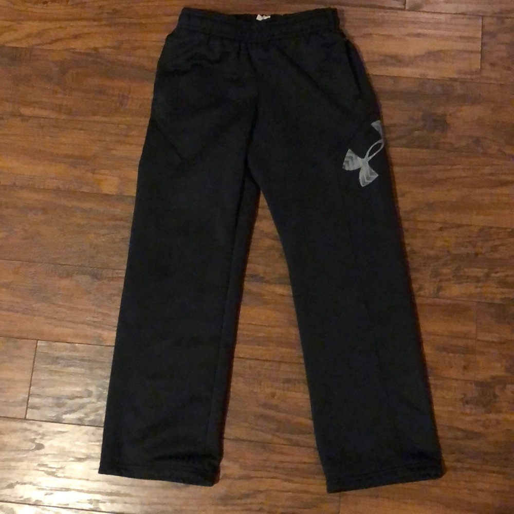 Under Armour Boys Black Pants Size Small S